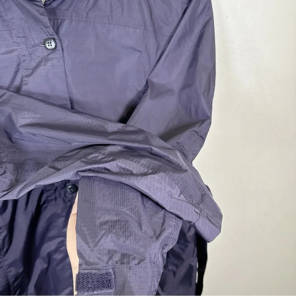 GoLite Womens Size Xsmall Purple Hooded Windbreaker Outdoor Belted Jacket - Picture 10 of 15
